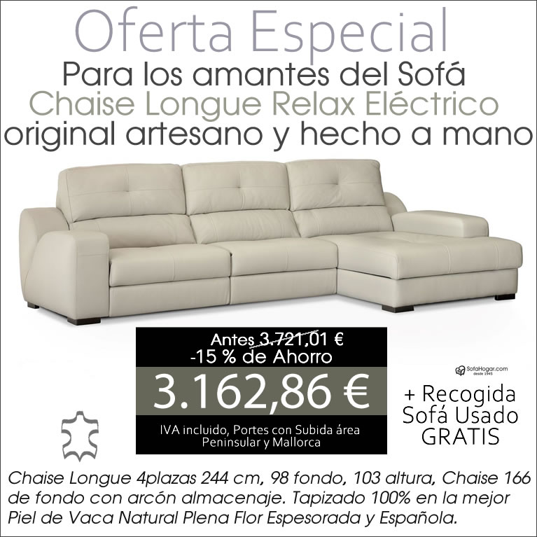 chaise longue piel